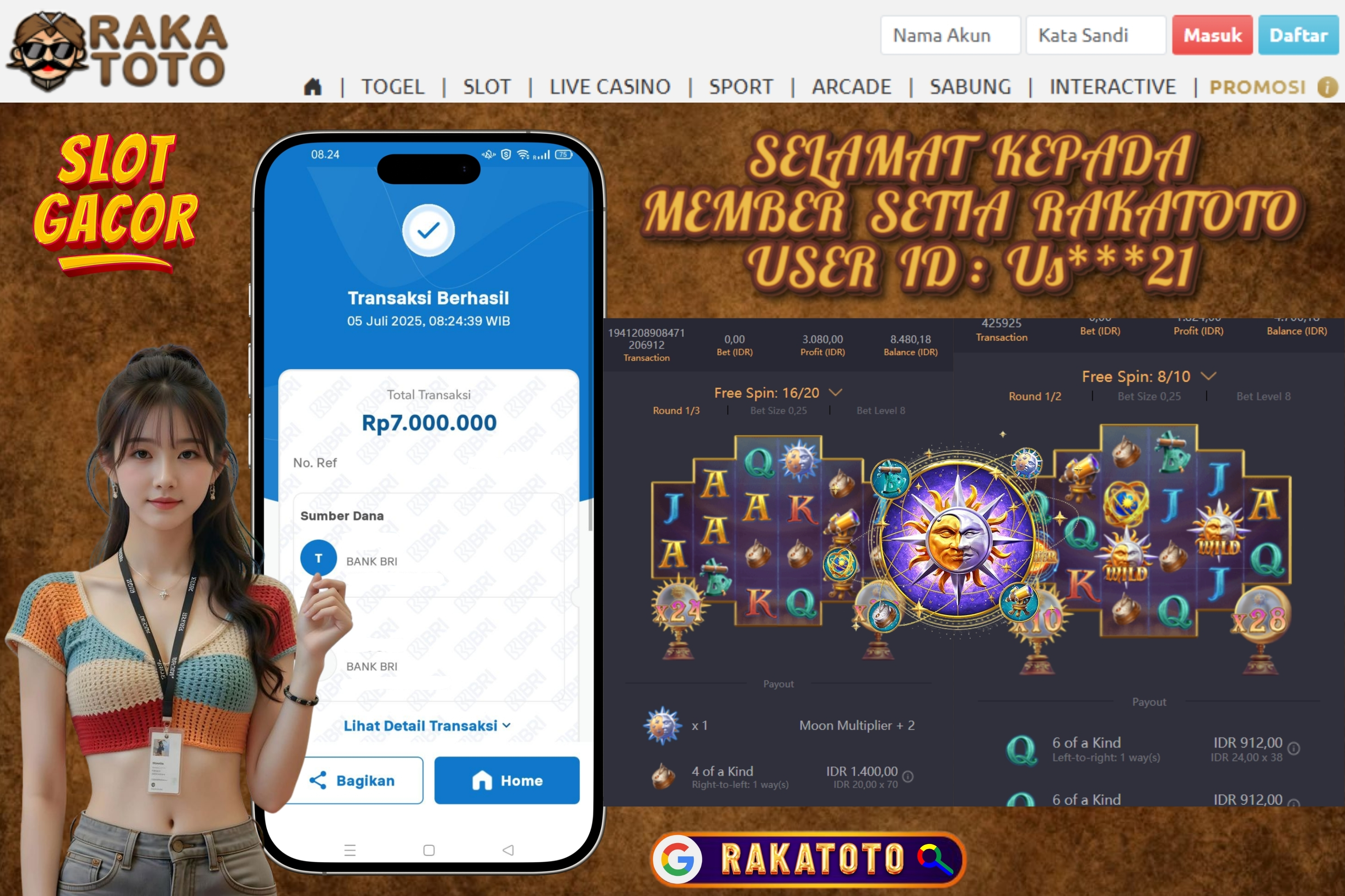 JACKPOT DESTINY SUN MON